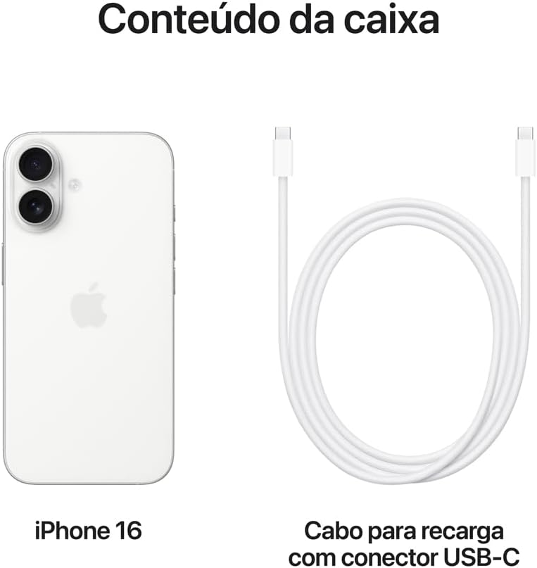 Apple iPhone 16 – Branco - Imagem 6