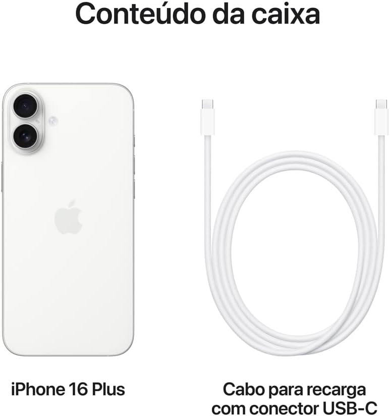 Apple iPhone 16 Plus – Branco - Imagem 6